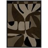 Kate and Laurel Contour 2 Framed Canvas Wall Art by Shatha Al Dafai 28 x 38 Sylvie Black, Modern, Abstract Art for Wall Decor, Living Room, Bedroom - 2 of 4
