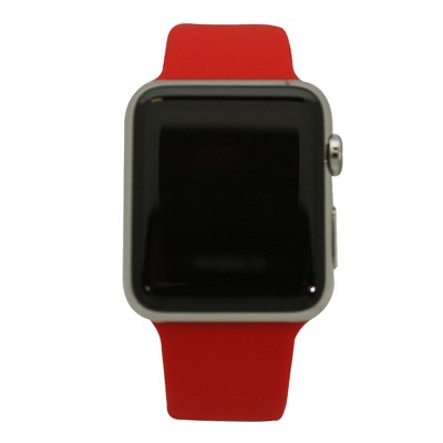 Olivia Pratt Red Solid Silicone Apple Watch Band 42mm : Target