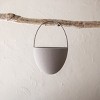 Textured Wall Pocket Gray Metal - Foreside Home & Garden - 2 of 4
