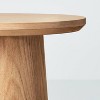 Wooden Round Pedestal Accent Side Table - Hearth & Hand™ with Magnolia - 4 of 4