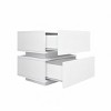 INFURNIC Nightstands Modern High Glossy Nightstand with 2 Drawers and Ample Storage for Bedroom, White, 17.7"*15.7"*19.7" - 2 of 4