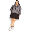 Women's Plus Size Streetwise Puffer Jacket - platinum | CCX - 4 of 4
