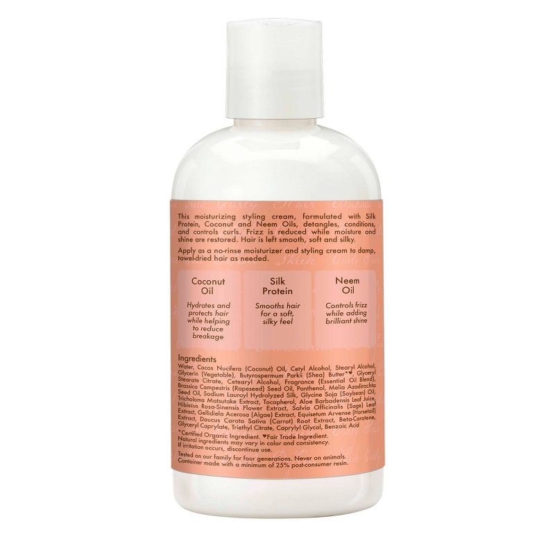 SheaMoisture Coconut &#38; Hibiscus Curl &#38; Style Milk For Thick Curly Hair - 8 fl oz, 3 of 11