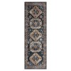 Vintage Distressed Boho Area Rug Machine Washable Rug - 2 of 4