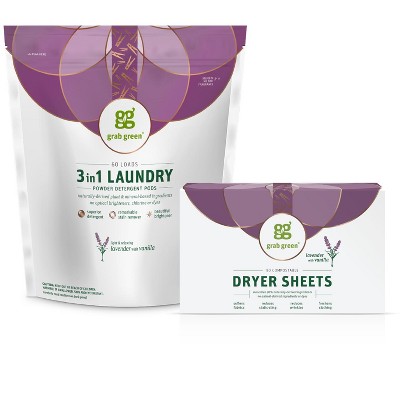 Grab Green Classic Laundry Pods and Dryer Sheets Kit
