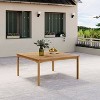 Amazonia Ipanema 9pc Teak Finish Wood 100% FSC Square Patio Dining Set Brown - 4 of 4