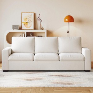 Dyonery 88.97" Modern Couches for Living Room, Deep Seat Sleeper Sofa with 8¡±Cushion - 1 of 4