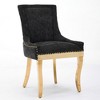 CLIHOME Set of 2 Chenille Dining Chairs, Upholstered Comfort Chairs for Dining/Lounge, Accent Seating with Textured Fabric - 2 of 4