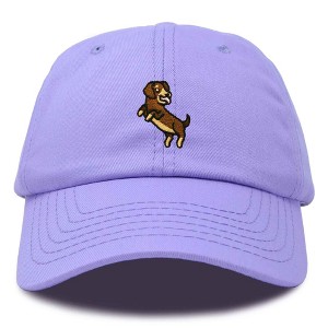 Dalix Dachshund Embroidered Cotton Dad Hat Casual Adjustable Baseball Cap for Dog Lovers Womens - 1 of 4