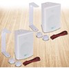 6.5" Waterproof Wall Mount Speakers for Outdoor Use with 350W Max Power, Dual Speakers, White, Pair - 2 of 4