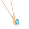 Pompeii3 1/2Ct Lab Created Blue Diamond Solitaire Pendant Necklace14k White or Yellow Gold - 2 of 4