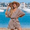 Women's Chic Leopard Print Romper for Beach Getaways - Cupshe - 2 of 4