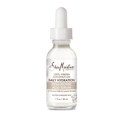 SheaMoisture 100% Virgin Coconut Oil Hyaluronic Acid Serum - 1 fl oz