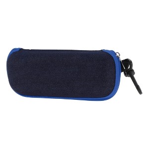 Unique Bargains Zipper Eyeglasses Case 6.38"x2.44"x1.57" 1 Pc - 1 of 4
