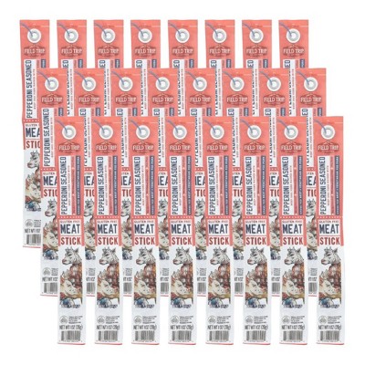 Field Trip Pepperoni Seasoned Beef and Pork Meat Stick - Case of 24/1 oz