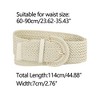 Allegra K Women's Wide Woven Waist Belts Braided Belts for Dress Chunky Buckle 23.62-35.43" - 3 of 4