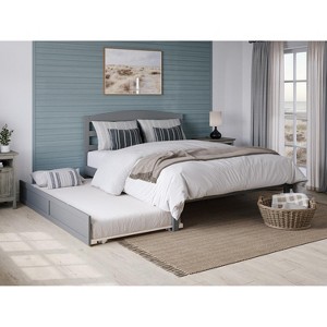 AFI Furnishings Warren Platform Bed F with T Trundle AG - 1 of 4