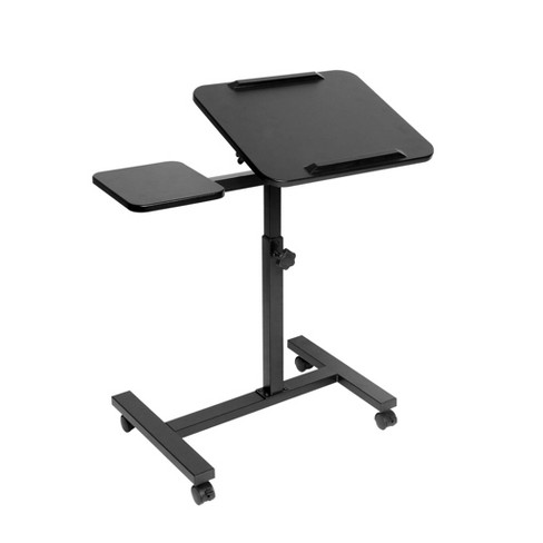 Airlift Xl Sit Stand Computer Desk Cart With Mouse Pad Table Black