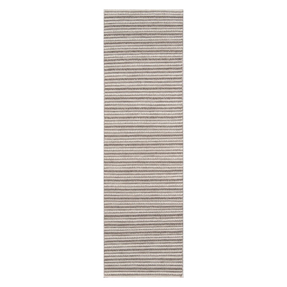 2'3inx8' Runner Stripe Woven Natural - Momeni