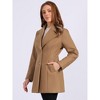 INSPIRE CHIC Women's Elegant Notched Lapel Button Single Breasted Winter Coat - 2 of 4