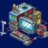 Junior's Design By Humans 8bit computer By raynoa T-Shirt - 2 of 3