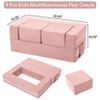 3 Pcs Toddler Couch, Modular Kids Play Couch with Armrest, Kids Fold Out Couch Toddler Playroom Essentials for Classroom Bedroom - 2 of 4