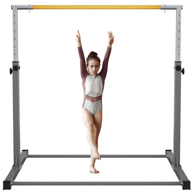 Signature Fitness Adjustable Folding Steel Gymnastics Bar, Ages 3 & Up