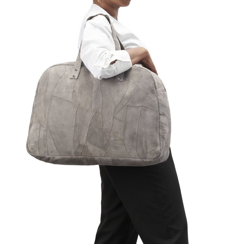Mina Victory Handbags & Crossbody Leather Weekender 19" x 6" x 14" Purse Bag, 3 of 6