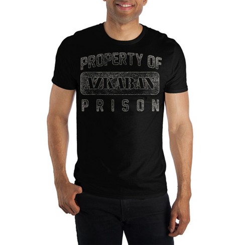 Dwell kolbe Kartofler Harry Potter Property Of Azkaban Prison Men's Black T-shirt : Target