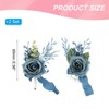 Unique Bargains Satin Romantic Durable Elegant Rose Corsage and Boutonnieres Set 2 Pcs - 2 of 4