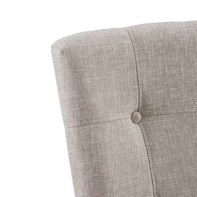 Beige Linen Upholstered Tufted Side Chair Set