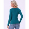 INSPIRE CHIC Women's Thermal Shirts Base Layer Long Sleeve Underwear Fall Winter Pajama Tops Basic Shirt - 4 of 4
