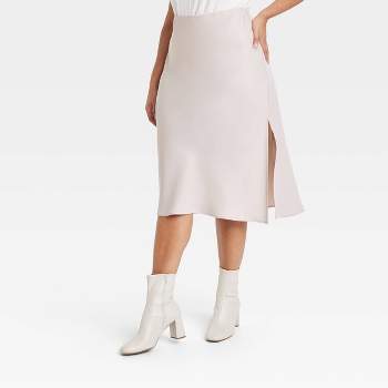 Women's A-Line Midi Slip Skirt - A New Day™