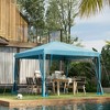 Resenkos Patio Garden Pergola, Pergola Canopy,10' x 10' Pop Up Canopy Tent with Netting, Screen House Room with Carry Bag,Light Blue - 3 of 4