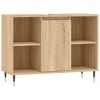 CLIHOME 31.5x13.0x23.6 in. Bathroom Sink Cabinet, Engineered Wood Storage Cabinet With Metal Legs - 4 of 4