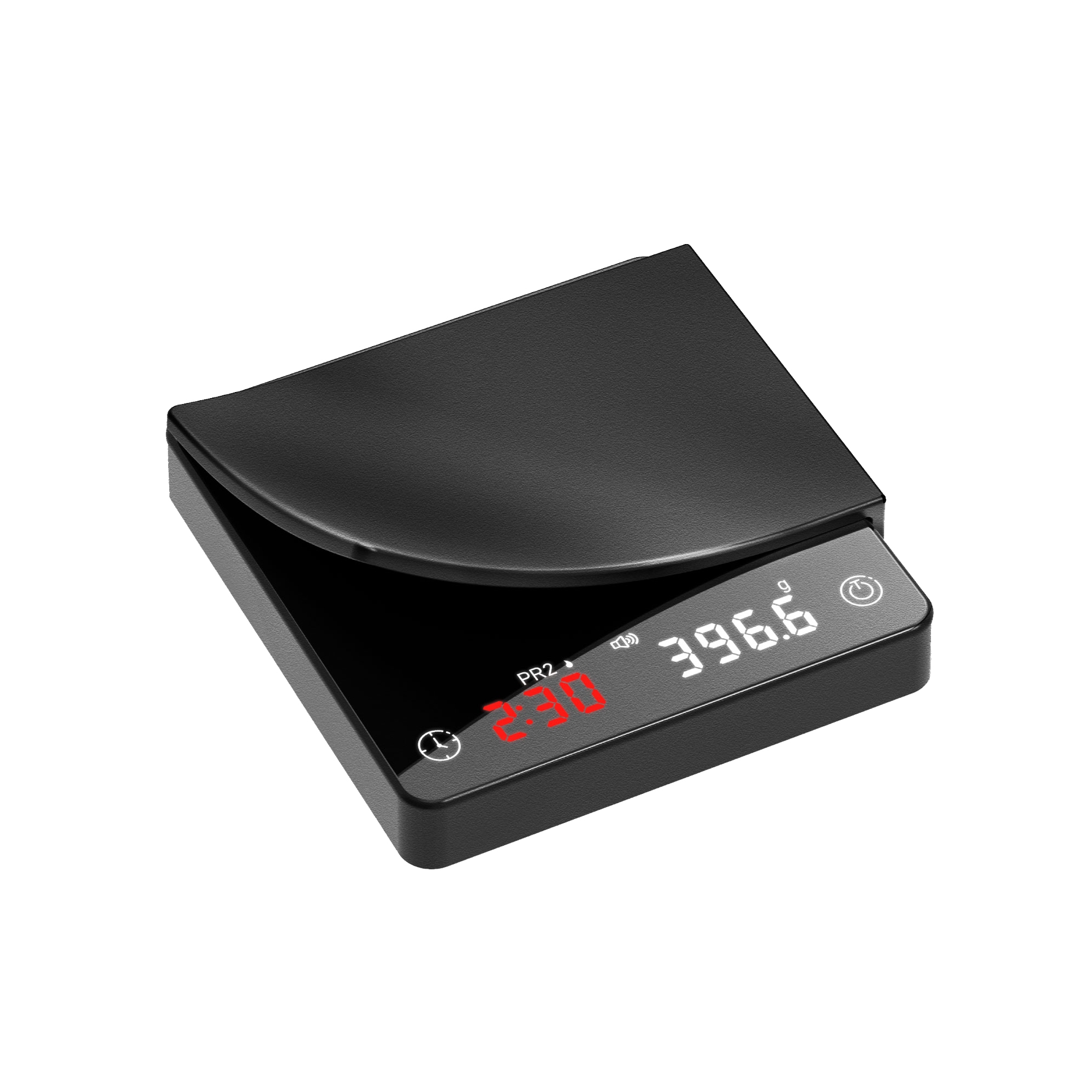 Garnen Mini Coffee Scale with Timer, 2Kg/0.1g Espresso Scale, Matcha & Coffee Bean Scale, Digital Coffee Scale, USB C Rechargeable Barista Scale