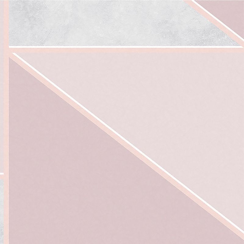 Color Block Geo Pink and Rose Gold Geometric Paste the Wall Wallpaper, 4 of 5