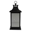 Northlight LED Lighted Flickering Lantern - 12" - Warm White Lights - Black - 3 of 3