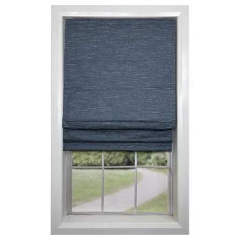 Versailles Caesar Cordless Roman Blackout Shades For Windows Insides/Outside Mount Wedgwood
