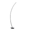 62.25" Modern Arc Metal Tube Floor Lamp (Includes LED Light Bulb) Silver - Ore International - image 3 of 4