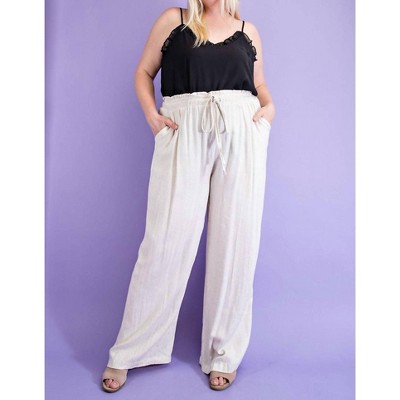 Women's Linen Wide Leg Pant - ee:some