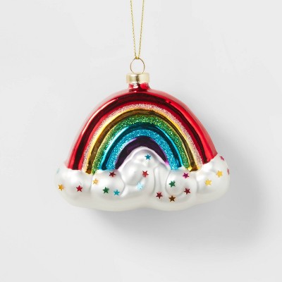 Glass Rainbow Christmas Tree Ornament - Wondershop™