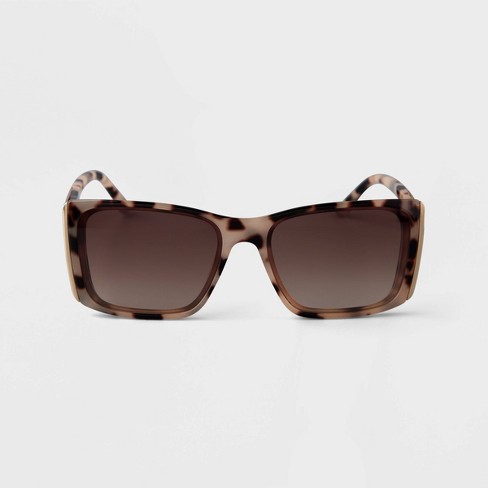 Rectangle 2024 tortoiseshell sunglasses