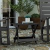 Merrick Lane Outdoor Folding Side Table, Portable All-Weather HDPE Adirondack Side Table - 2 of 4