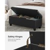 SONGMICS Storage Ottoman Bench Long Bed End Stool with Storage 330.6 lb Load Capacity Solid Wood Legs - image 4 of 4