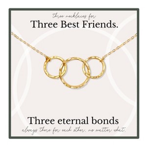 HOPE LOVE SHINE Three Best friend Necklace – Gift for 3 Best Friends, Sisters, Birthday, Matching Jewelry - 1 of 4