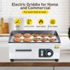 Commercial Electric Griddle,Non-Stick Restaurant 110V Teppanyaki Flat Top Grill Stainless Steel Adjustable Temperature Control 122°F-572°F(NO PLUG) - 3 of 4