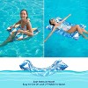Jasonwell 2-Pack Water Hammock Pool Floats - 4-in-1 Inflatable Lounge Chair, Saddle, Drifter, Multicolor, Ideal for Pool, Lake & Beach - 4 of 4