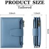 BEAFUP Small Wallet Women,RFID Blocking Soft Leather Bifold Compact Wallet with Zipper Coin Pocket & 4 ID Window,Design for Daily,Travel - 3 of 4