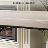 Acekool 78" Rectangular Dining Table for 6-8, Rustic Wood Finish, Metal Legs, Farmhouse Style, Easy Assembly, Spacious Kitchen Table - 3 of 4